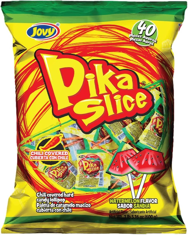 Jovy Pika Slice Watermelon Flavor Lollipop - Image 1